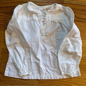 Jacadi Paris white collared blouse size 4